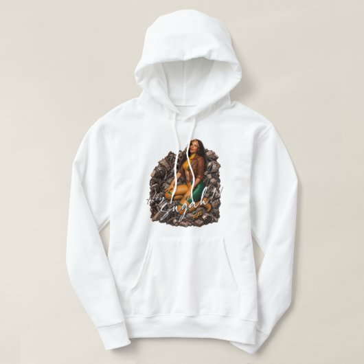 Heet Inde Heldin Pin-Up Held Hoodie (Design voorkant)