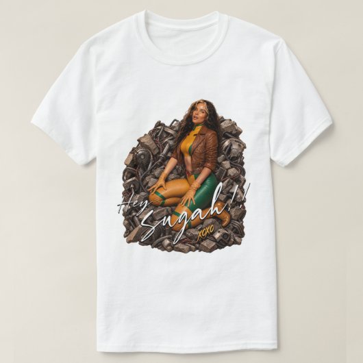 Heet Inde Heldin Pin-Up Held T-shirt (Design voorkant)