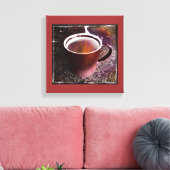 Heet Java Tijd Uitgerekt Canvas Print (Insitu (Woonkamer))