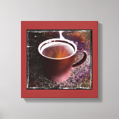 Heet Java Tijd Uitgerekt Canvas Print (Voorkant)