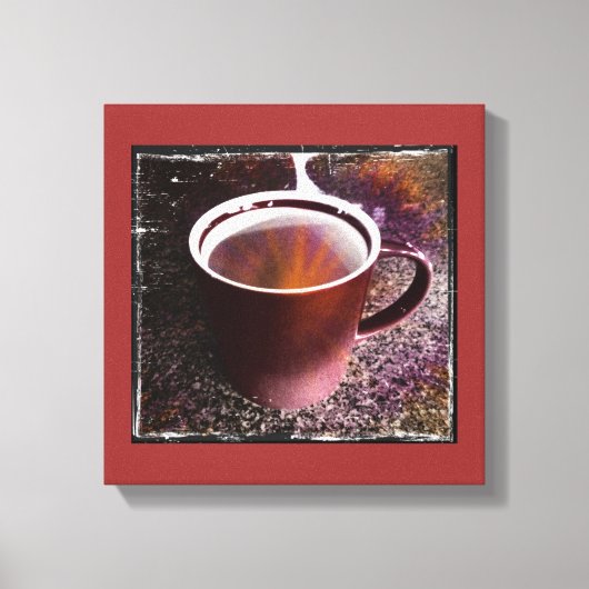 Heet Java Tijd Uitgerekt Canvas Print (Voorkant)