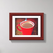 Heet Java Tijd Uitgerekt Canvas Print (Voorkant)