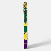 Heet Jazz w/Gepersonaliseerd Monogram iPhone Case (Achterkant / Links)