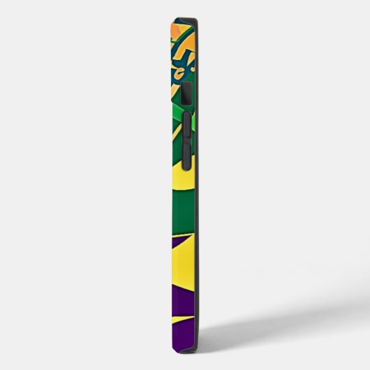 Heet Jazz w/Gepersonaliseerd Monogram iPhone Case (Achterkant / Links)