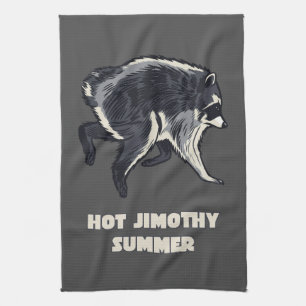 Heet Jimothy Zomer Grappige Wasbeer Meme Dier Theedoek