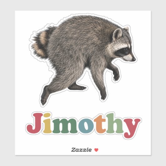 Heet Jimothy Zomer Wasbeer, Seattle Meme Sticker (Vel)
