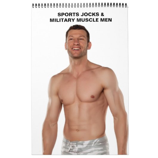 Heet Jongens Sport Jocks Zwaardeloze militaire spi Kalender (Hoes)