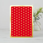 Heet Kaart Engagement Party Gold af (Staand Voorkant)