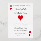 Heet Kaart Engagement Party Gold af (Achterkant)