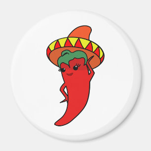 Heet Kawaii Pepper Diva Magneet