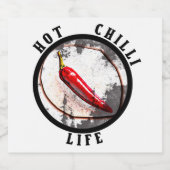 Heet kinderleven likeurfles etiket (Enkel label)