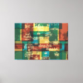 Heet koffie canvas afdruk (Voorkant)