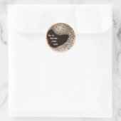 Heet koffie ronde sticker (Tas)
