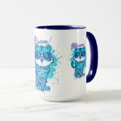 Heet koffie trending ontwerp mok (Voorkant rechts)