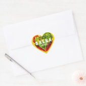 Heet kruid Salsa chili peppers harmosterd Hart Sticker (Envelop)