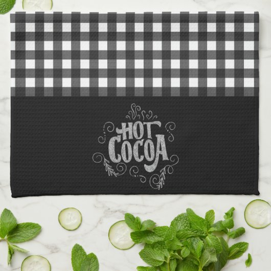 Heet kurkbord van cacaobar theedoek (Gevouwen)