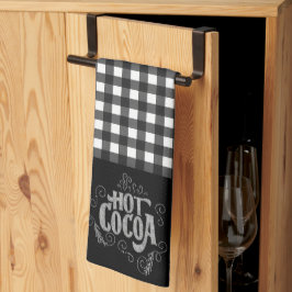 Heet kurkbord van cacaobar theedoek