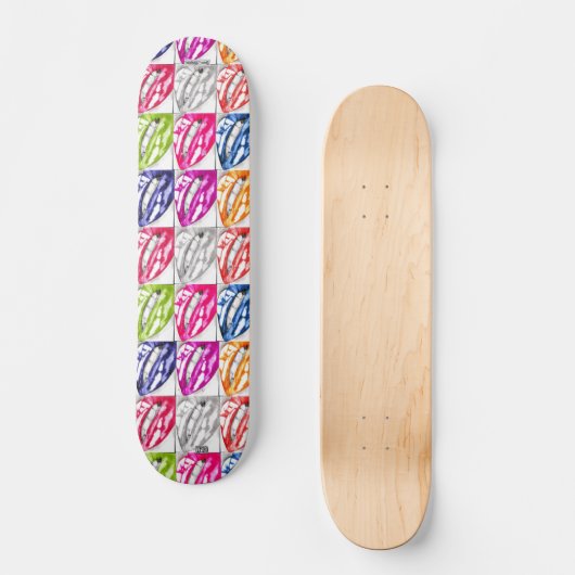Heet Lips pop-skateboard Skateboard (Voorkant)