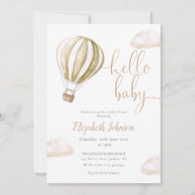 Heet Luchtballon All In One Neutrale Baby Shower