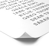 Heet-luchtballon Baby shower Dieren Zitdiagram Poster (Hoek)