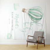 Heet Luchtballon Baby Shower Fotobackdrop Wandkleed (In Situ (horizontaal))