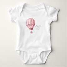 Heet Luchtballon Baby Shower Roze Meisje Avontuur