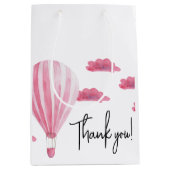 Heet luchtballon babyshower bedankt medium cadeauzakje (Voorkant)