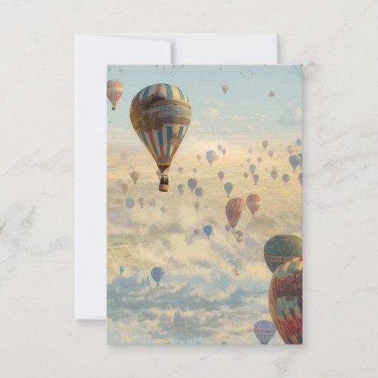 Heet luchtballon bedankkaart (Voorkant)