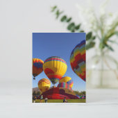 Heet luchtballon briefkaart (Staand voorkant)