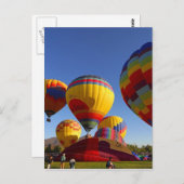 Heet luchtballon briefkaart (Voorkant / Achterkant)