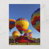 Heet luchtballon briefkaart (Voorkant)