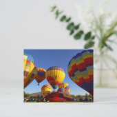 Heet luchtballon briefkaart (Staand voorkant)