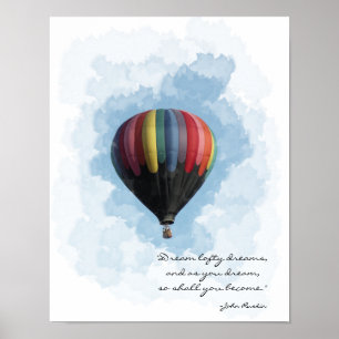 Heet Luchtballon Droom Poster