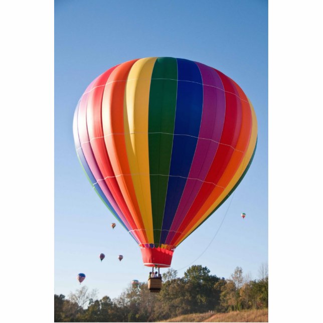 Heet luchtballon Fotosculptuur Fotobeeldje Ornament (Voorkant)