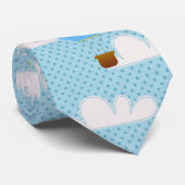 Heet luchtballon in de troebele trommel stropdas (Opgerold)