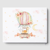 Heet luchtballon Kute Animals Florence Baby shower Gastenboek (Achterkant)