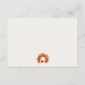 Heet luchtballon Lion Adviseur voor Baby shower Informatiekaartje (Achterkant)