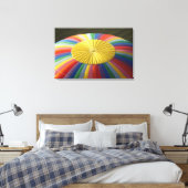 Heet-luchtballon, nabij Methven, Canterbury 2 Canvas Afdruk (Insitu (Slaapkamer))