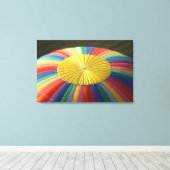 Heet-luchtballon, nabij Methven, Canterbury 2 Canvas Afdruk (Insitu (Houten vloer))