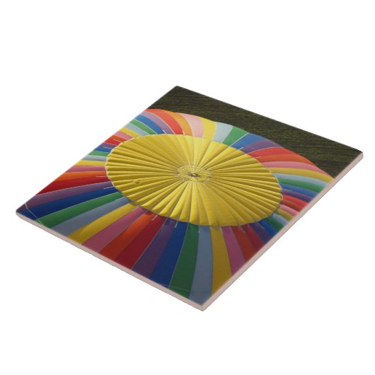 Heet-luchtballon, nabij Methven, Canterbury 2 Tegeltje (Zijkant)