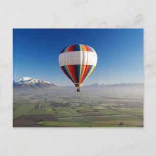 Heet-luchtballon, nabij Methven, Canterbury 3 Briefkaart