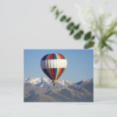 Heet-luchtballon, nabij Methven, Canterbury Briefkaart (Staand voorkant)