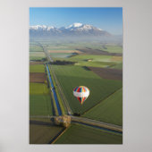 Heet-luchtballon, nabij Methven, Canterbury Poster (Voorkant)
