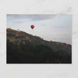 Heet luchtballon om het leven te vieren briefkaart