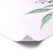 Heet-luchtballon paars-olifantenwelkomstbord poster (Hoek)