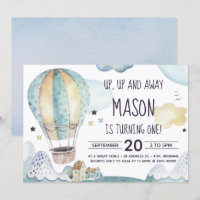 Heet luchtballon - uitnodiging