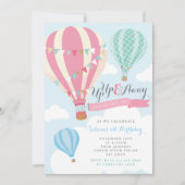 Heet luchtballon - uitnodiging (Voorkant)