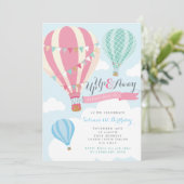 Heet luchtballon - uitnodiging (Staand voorkant)