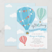 Heet luchtballon - uitnodiging (Voorkant / Achterkant)