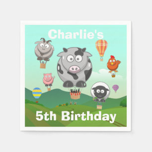 Heet luchtballon voor boerderijdieren Aangepaste v Servet